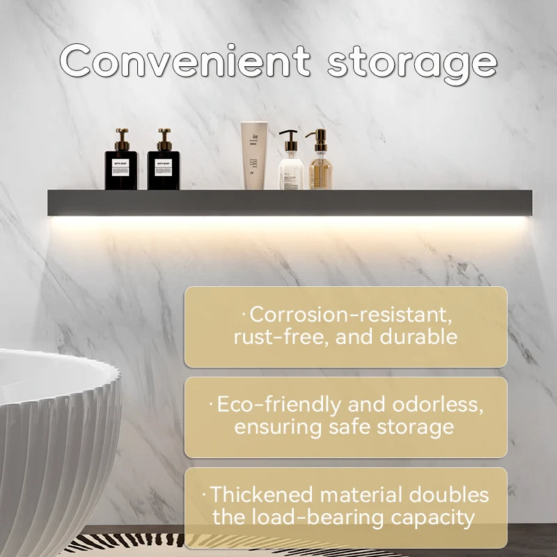 Gunmetal Bar-Shaped Stainless Steel Storage Rack